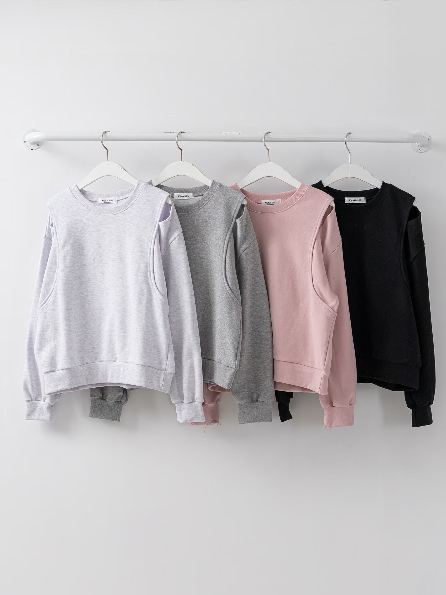 KKANNJUU東大門代購女士新款人氣真品休閑熱賣推薦職業衛衣KKAMJUU衛衣圖色2左二色