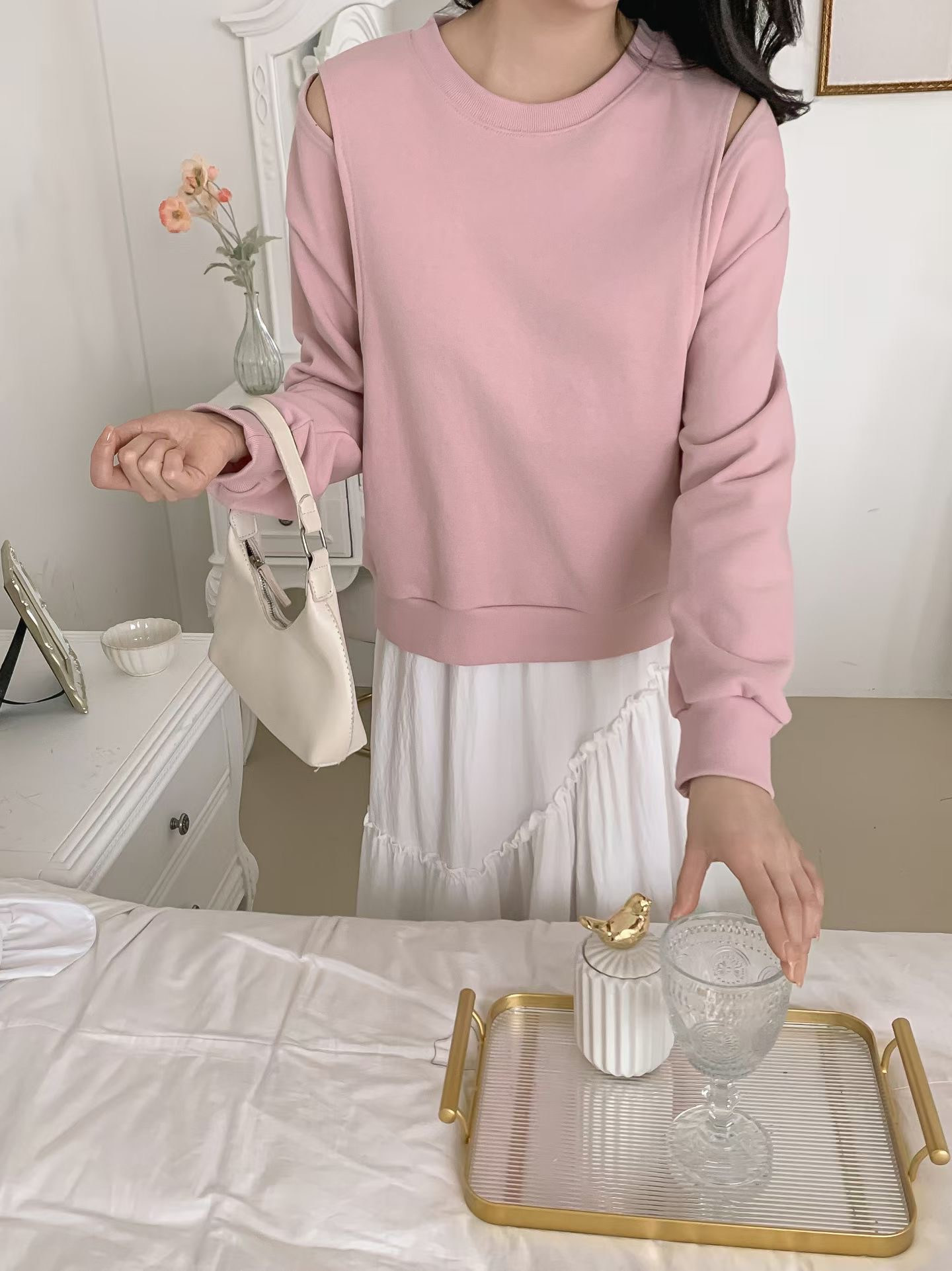 KKANNJUU東大門代購女士新款人氣真品休閑熱賣推薦職業衛衣KKAMJUU衛衣圖色3