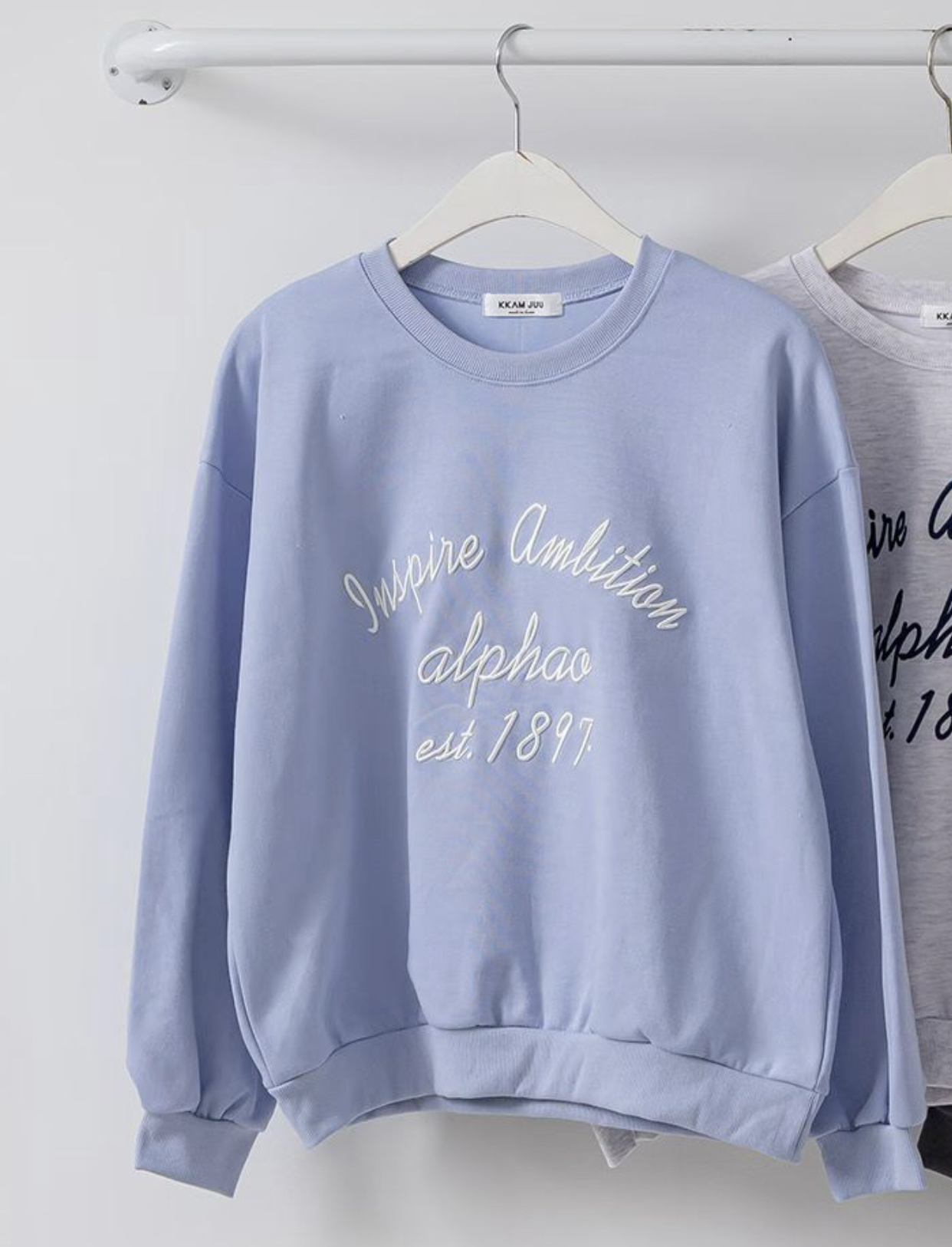 KKANNJUU東大門實拍女裝新款推薦時尚真品熱賣休閑職業衛衣KKAMJUU衛衣圖色1