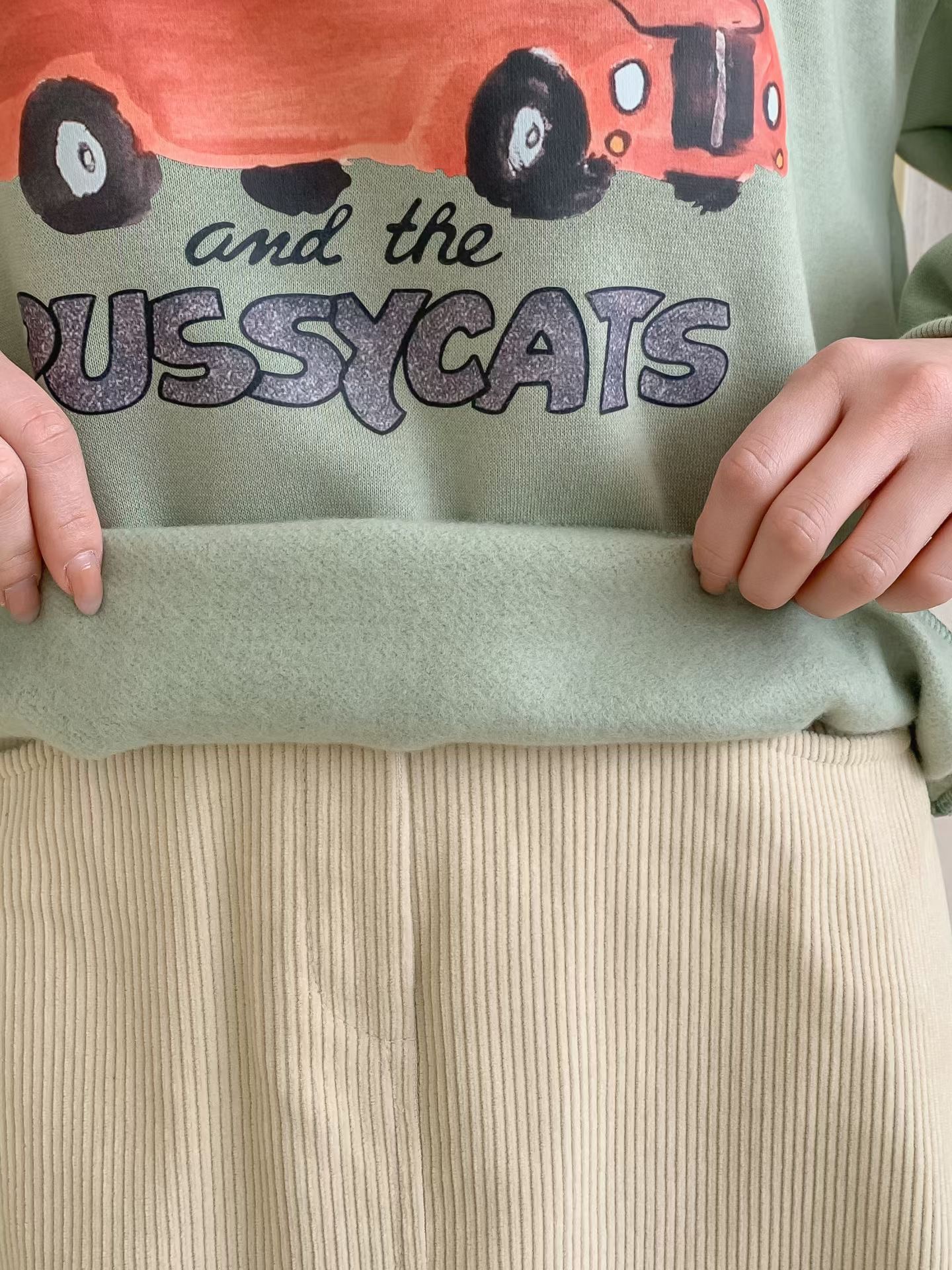 KKANNJUU東大門實拍女士新款休閑真品26春夏時尚衛衣加絨KKAMJUU衛衣