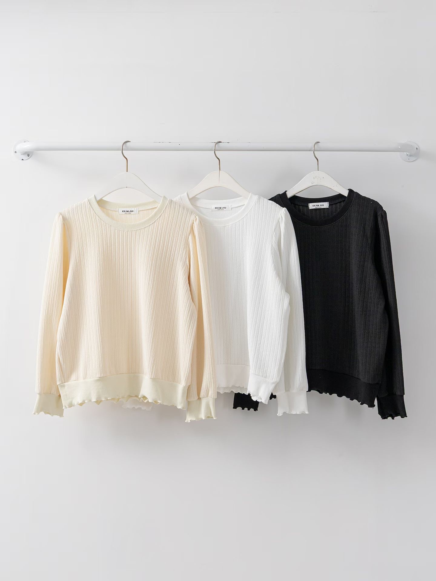 KKANNJUU東大門實拍女士新品人氣時尚熱賣真品推薦職業衛衣KKAMJUU衛衣