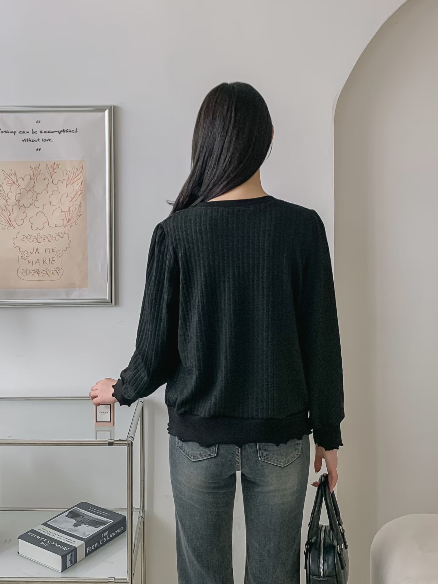 KKANNJUU東大門實拍女士新品人氣時尚熱賣真品推薦職業衛衣KKAMJUU衛衣