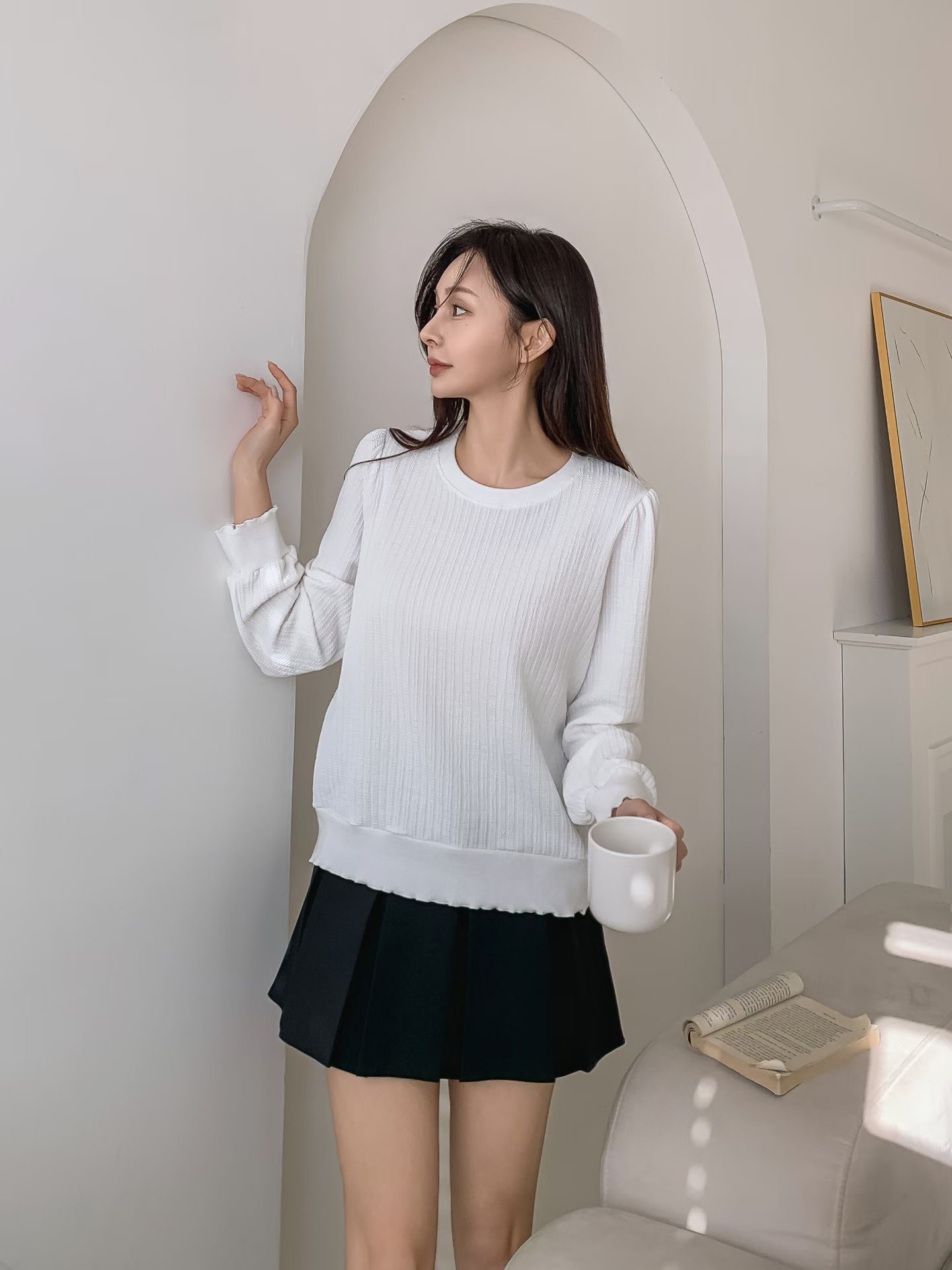 KKANNJUU東大門實拍女士新品人氣時尚熱賣真品推薦職業衛衣KKAMJUU衛衣圖色2