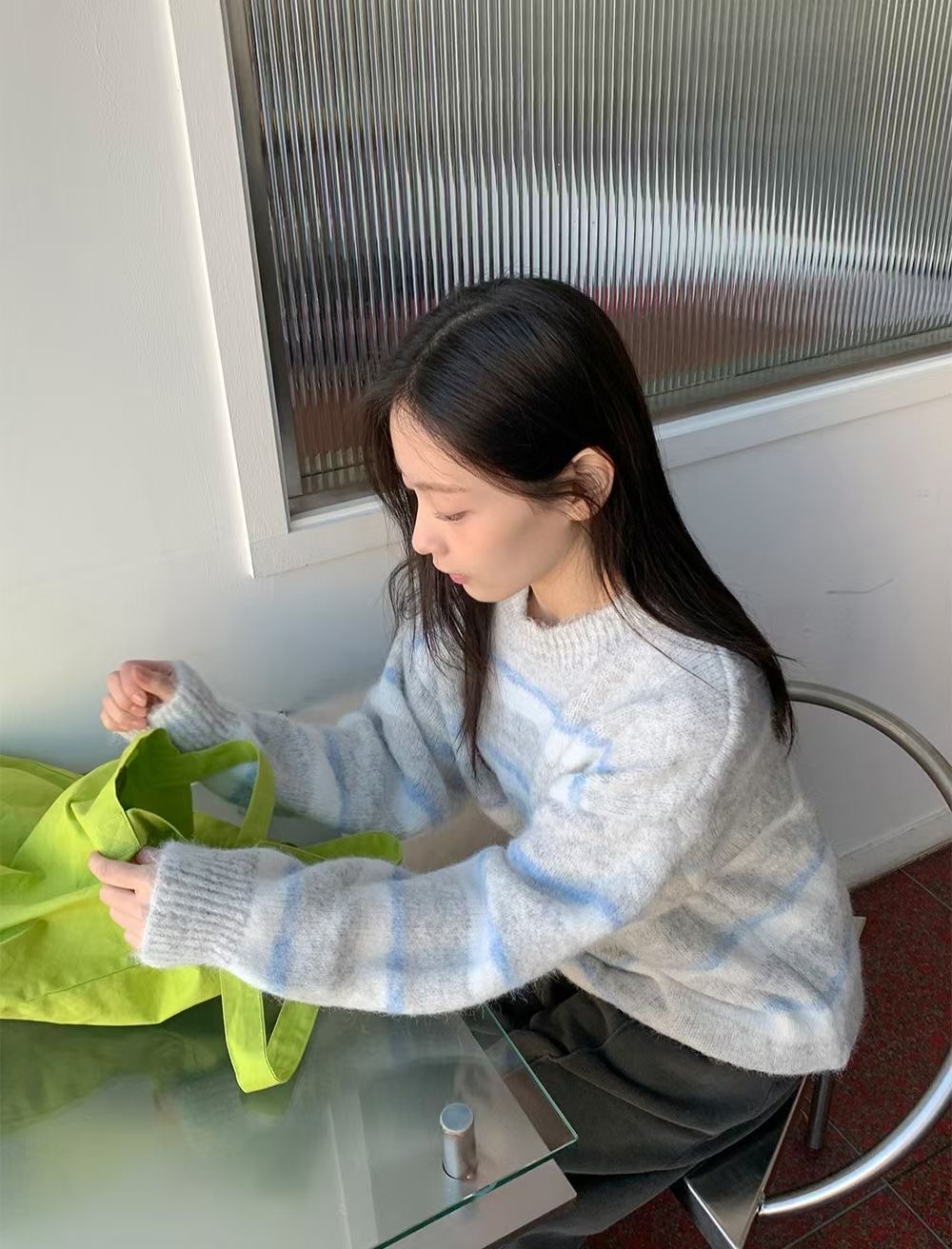 KKANNJUU韓國直郵女裝新款熱賣26春夏人氣推薦時尚針織衫KKAMJUU針織衫