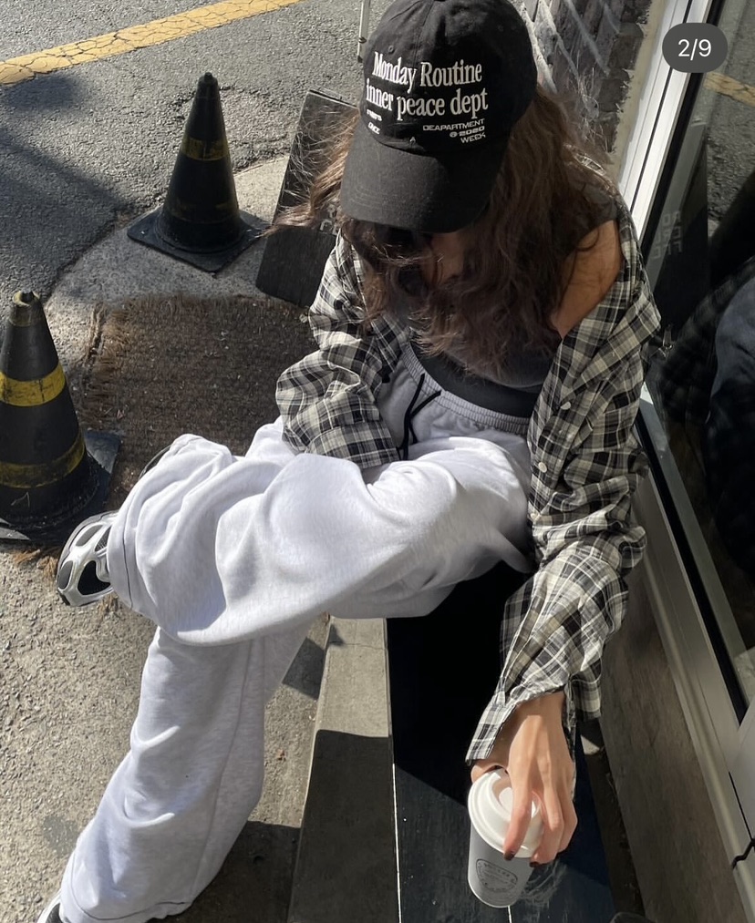 LOVE PULL東大門實拍女士新品熱賣休閑襯衫蕾絲衫格子寬松LOVE PULL襯衫/蕾絲衫