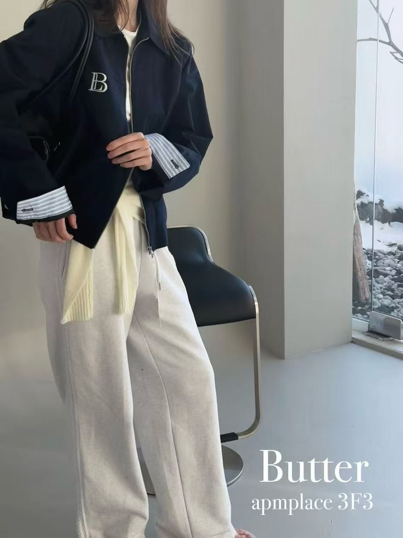 BUTTER-P東大門實拍女裝新款人氣推薦時尚26春夏夾克刺繡BUTTER-P夾克