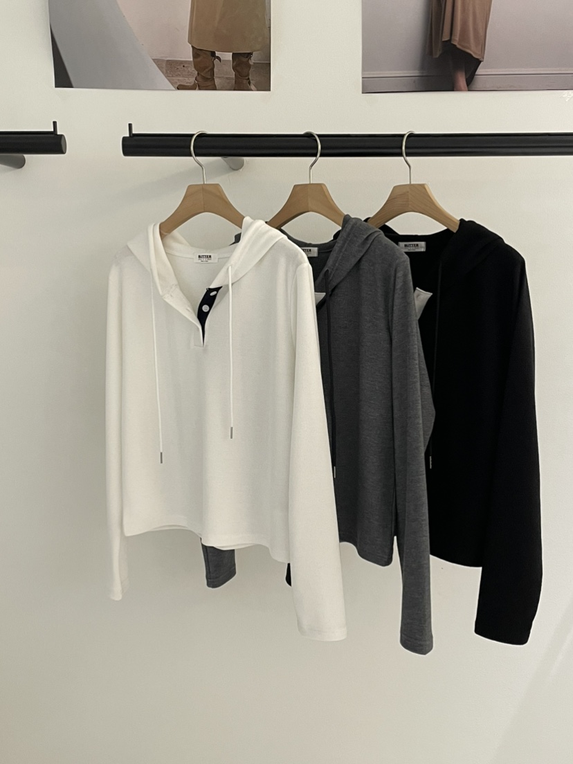 BUTTER-P東大門直郵女裝新款人氣熱賣推薦長袖T恤連帽衫BUTTER-P長袖T恤
