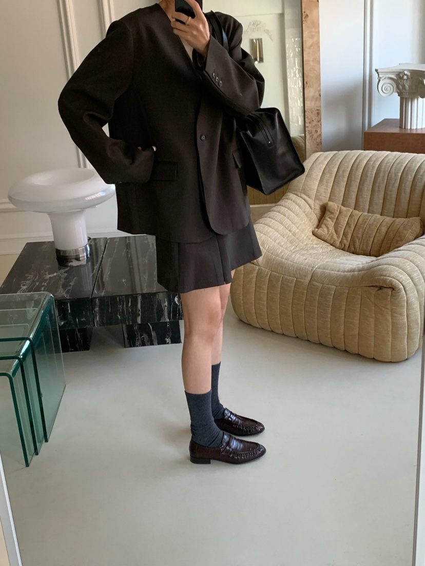 A Flan韓國直郵女裝新款時尚休閑人氣真品職業26春夏短裙AFN/FLAN EDITION短裙