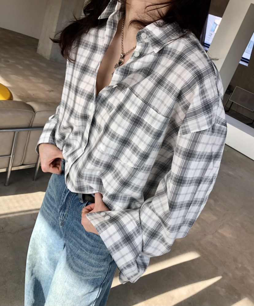 GLAD SOME東大門代購女裝新款26春夏時尚休閑襯衫蕾絲衫GLAD SOME襯衫/蕾絲衫