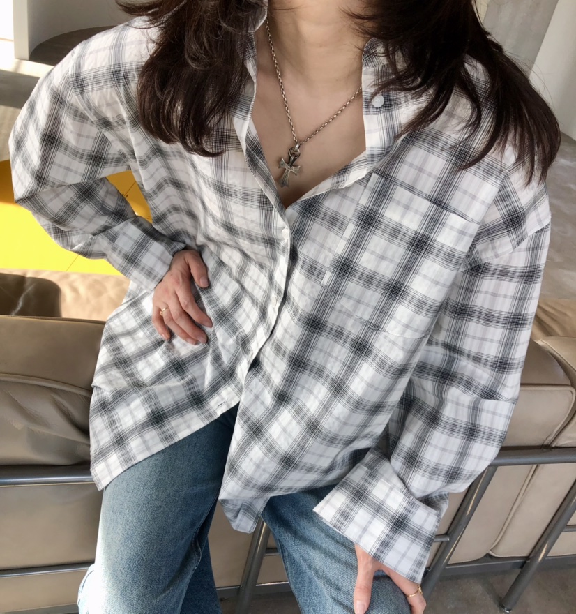 GLAD SOME東大門代購女裝新款26春夏時尚休閑襯衫蕾絲衫GLAD SOME襯衫/蕾絲衫