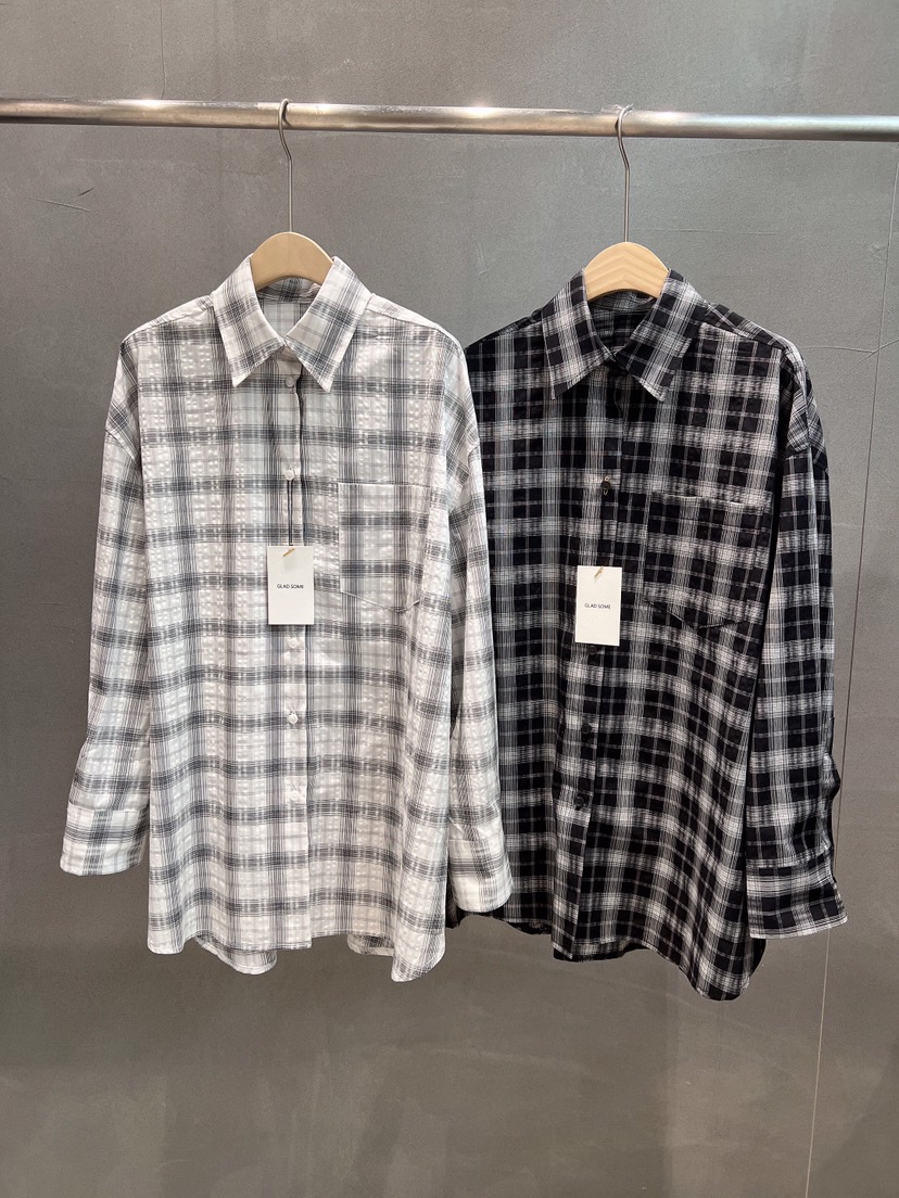 GLAD SOME東大門代購女裝新款26春夏時尚休閑襯衫蕾絲衫GLAD SOME襯衫/蕾絲衫