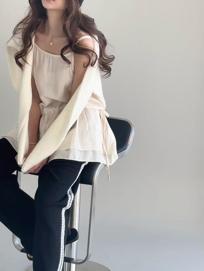 BUTTER-P韓國直郵女裝新品26春夏人氣職業推薦熱賣吊帶背心BUTTER-P吊帶/背心