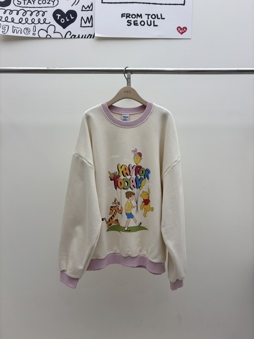 TOLL韓國直郵女士新品26春夏職業推薦人氣時尚真品熱賣衛衣TOLL衛衣圖色1