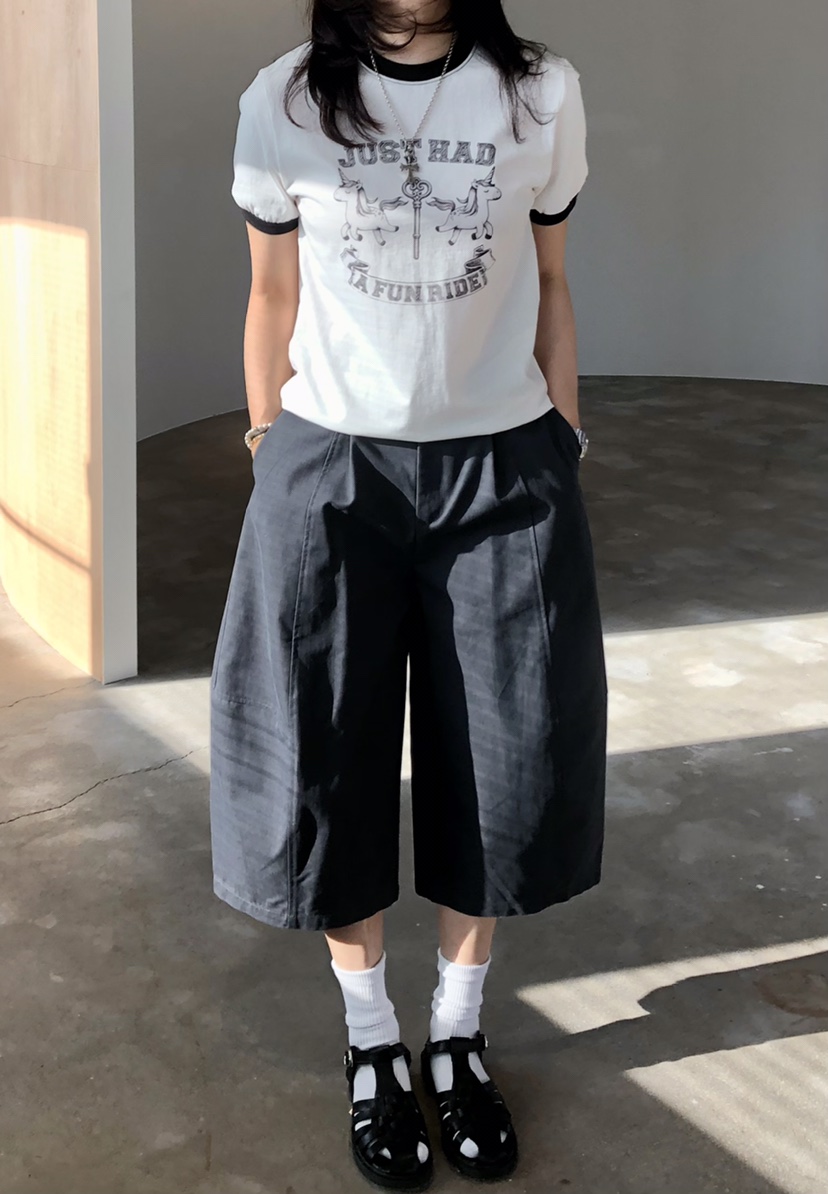 GLAD SOME東大門實拍女裝新款人氣職業推薦休閑26春夏T恤GLAD SOMET恤