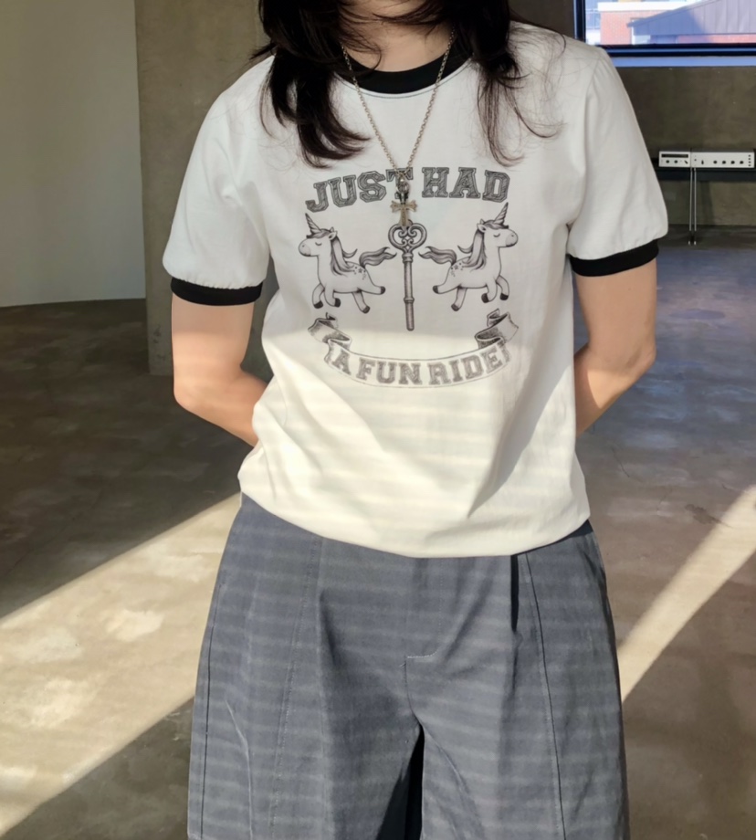 GLAD SOME東大門實拍女裝新款人氣職業推薦休閑26春夏T恤GLAD SOMET恤