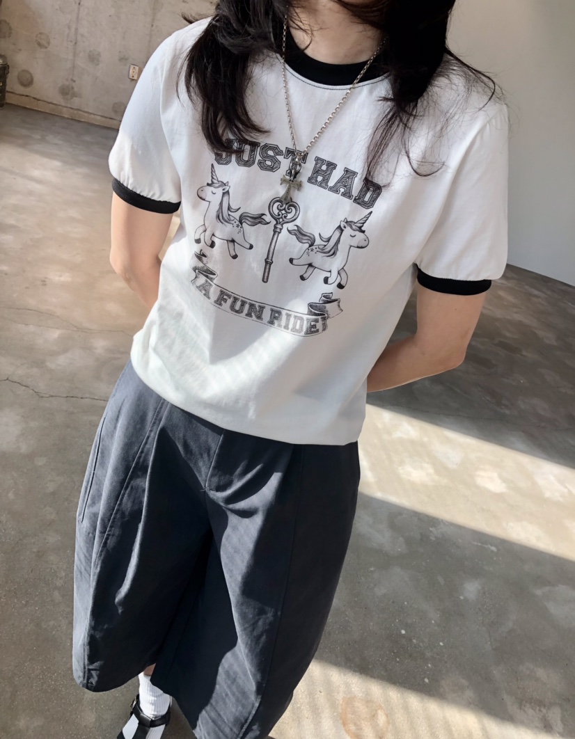 GLAD SOME東大門實拍女裝新款人氣職業推薦休閑26春夏T恤GLAD SOMET恤