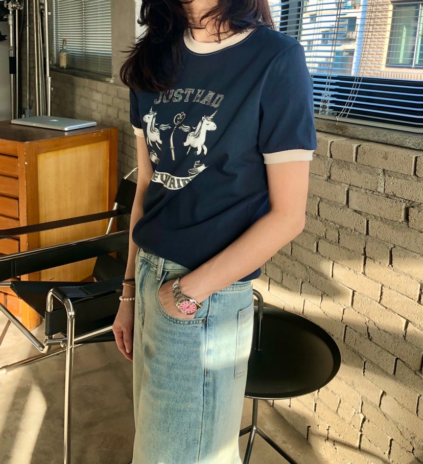 GLAD SOME東大門實拍女裝新款人氣職業推薦休閑26春夏T恤GLAD SOMET恤