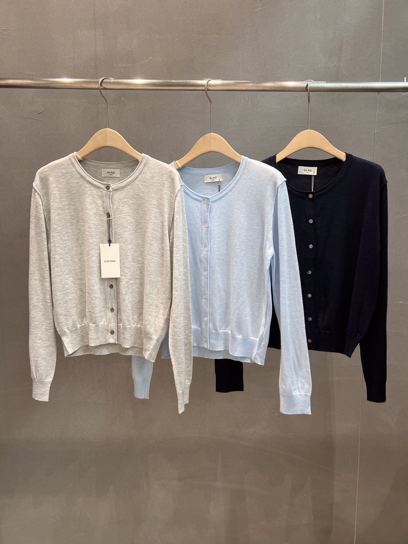 GLAD SOME東大門實拍女士新品推薦休閑時尚針織衫圓領開衫GLAD SOME針織衫