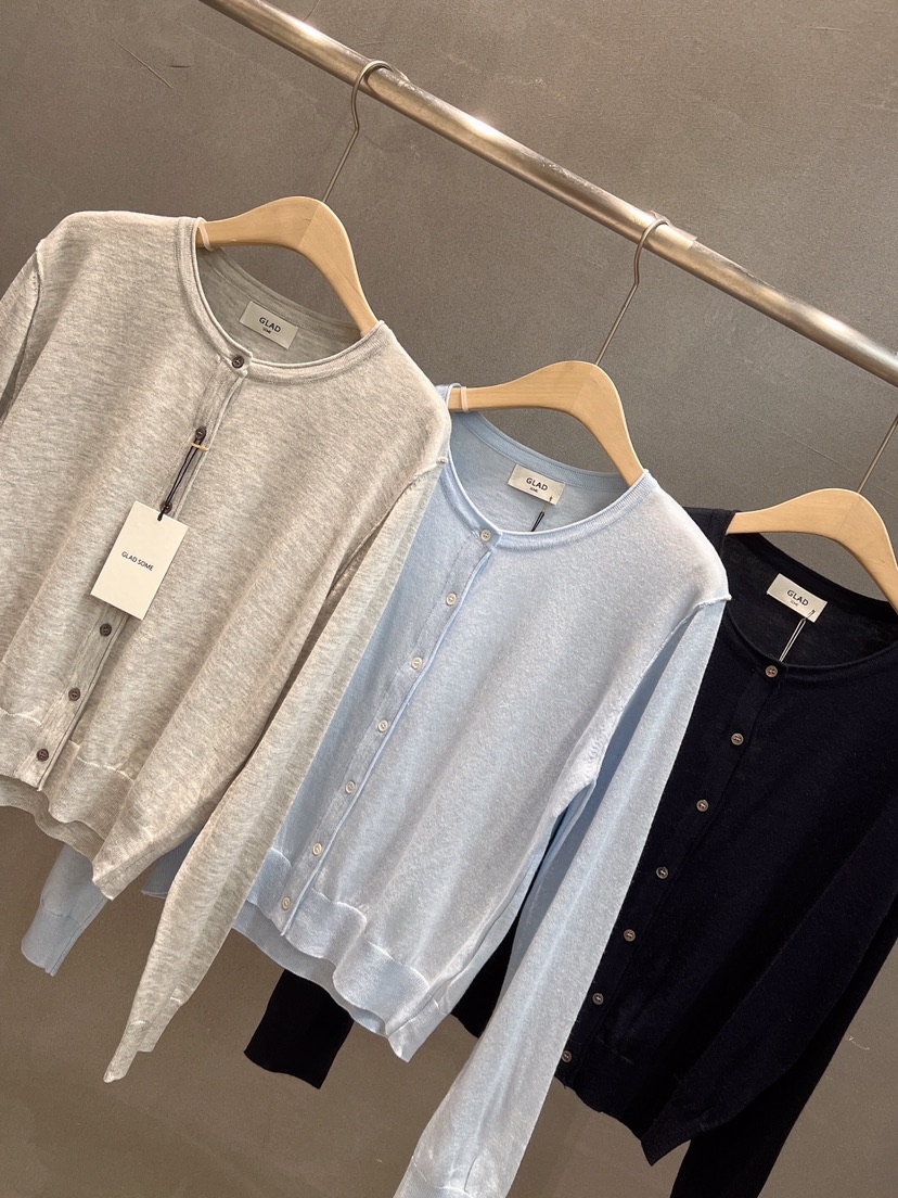 GLAD SOME東大門實拍女士新品推薦休閑時尚針織衫圓領開衫GLAD SOME針織衫