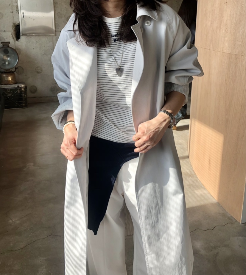 GLAD SOME東大門直郵女裝新款人氣26春夏推薦休閑長款風衣GLAD SOME長款風衣