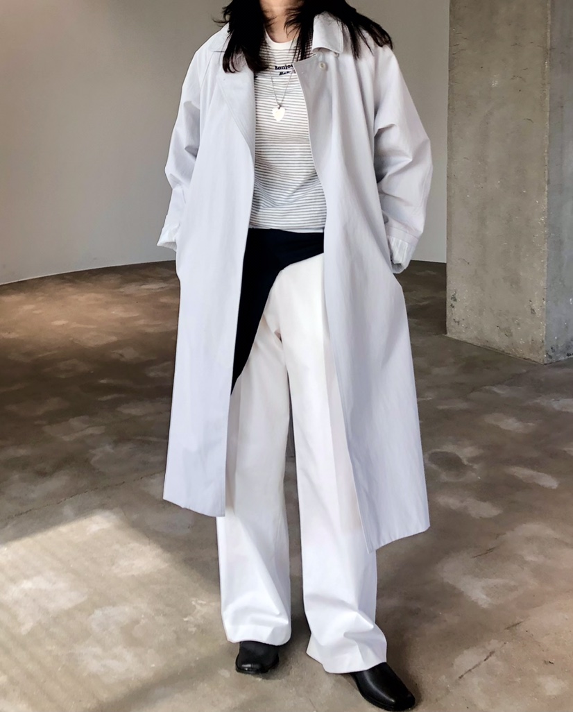 GLAD SOME東大門直郵女裝新款人氣26春夏推薦休閑長款風衣GLAD SOME長款風衣圖色2