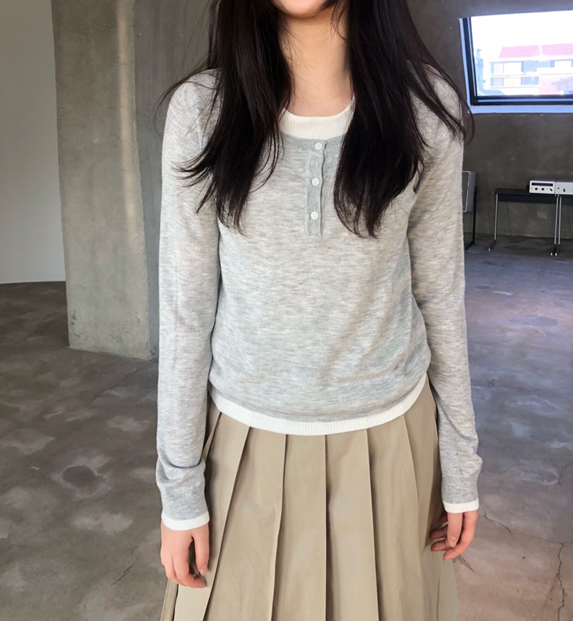 GLAD SOME東大門代購女士新款人氣推薦真品26春夏針織衫GLAD SOME針織衫