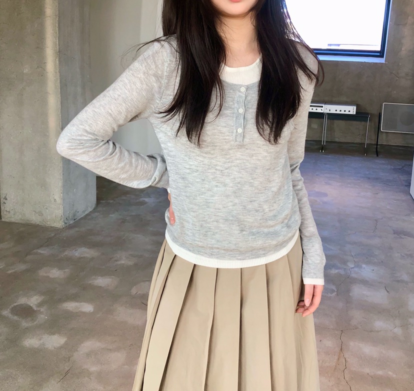 GLAD SOME東大門代購女士新款人氣推薦真品26春夏針織衫GLAD SOME針織衫圖色2