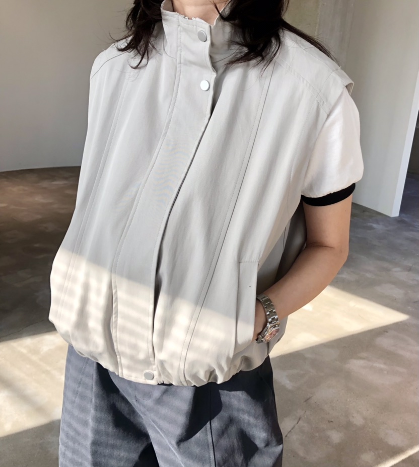 GLAD SOME東大門實拍女裝新款職業推薦熱賣馬甲拉鏈棉質GLAD SOME馬甲