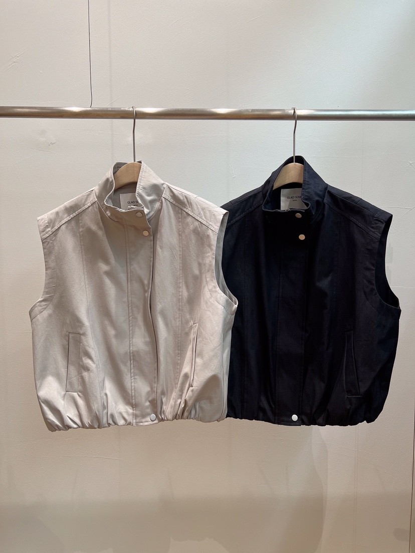 GLAD SOME東大門實拍女裝新款職業推薦熱賣馬甲拉鏈棉質GLAD SOME馬甲