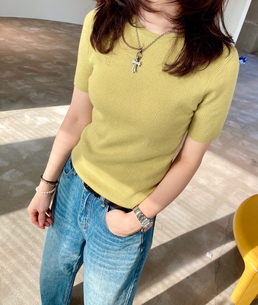 GLAD SOME東大門實拍女士新款時尚推薦熱賣26春夏職業T恤GLAD SOMET恤