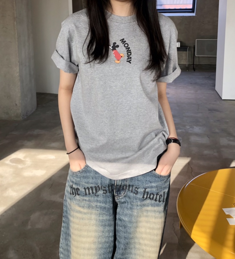 GLAD SOME東大門直郵女裝新款休閑26春夏熱賣人氣真品T恤GLAD SOMET恤