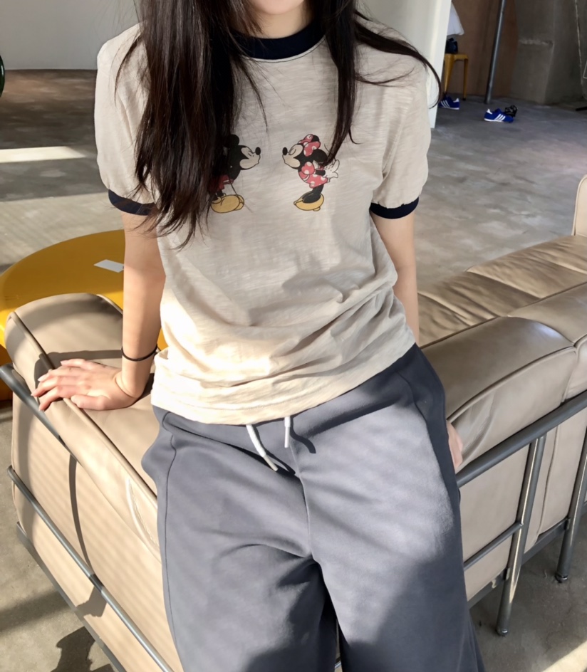 GLAD SOME東大門直郵女裝新款26春夏真品人氣休閑職業T恤GLAD SOMET恤圖色1