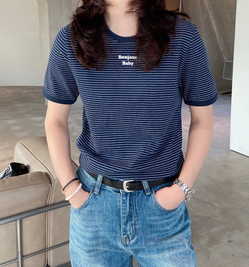 GLAD SOME東大門直郵女裝新品人氣26春夏時尚職業休閑T恤GLAD SOMET恤圖色1