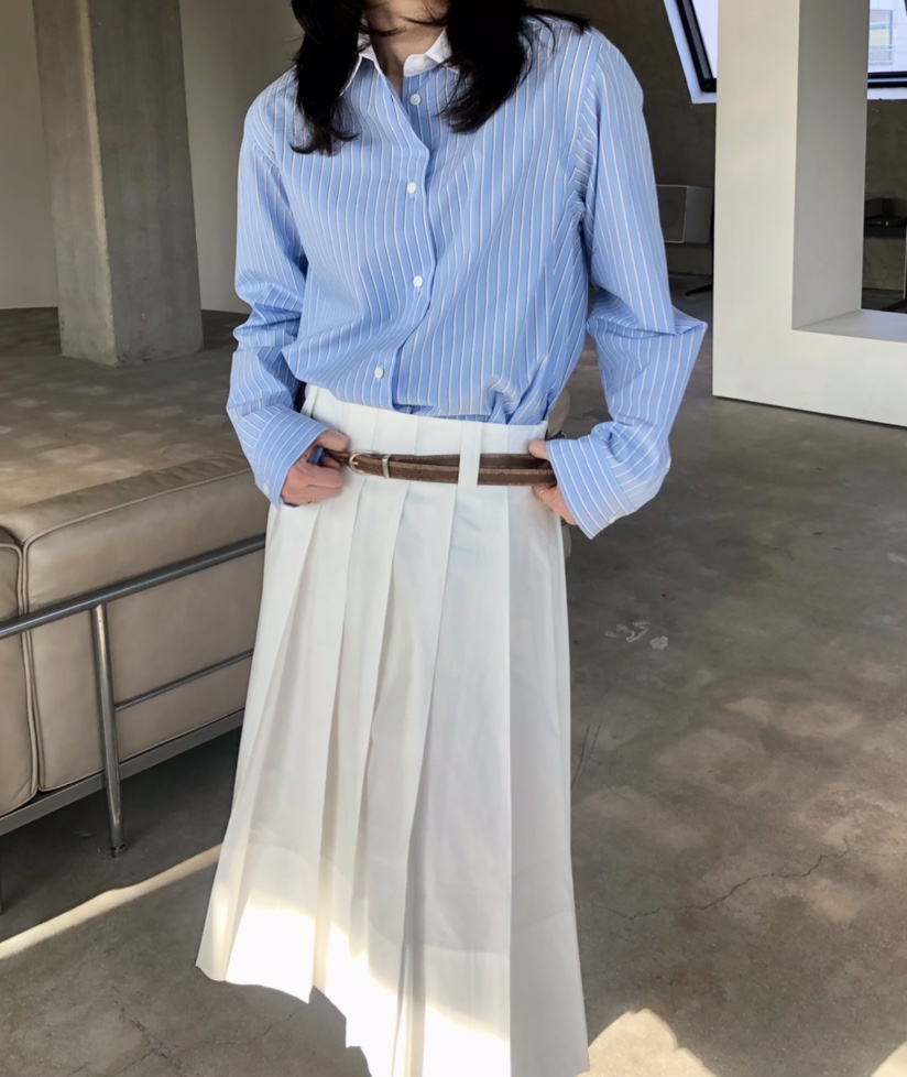 GLAD SOME韓國直郵女裝新款時尚熱賣人氣半身裙中短裙褶裥GLAD SOME半身裙/中短裙