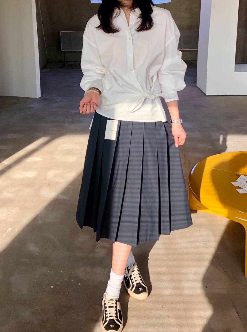 GLAD SOME韓國直郵女裝新款時尚熱賣人氣半身裙中短裙褶裥GLAD SOME半身裙/中短裙圖色3