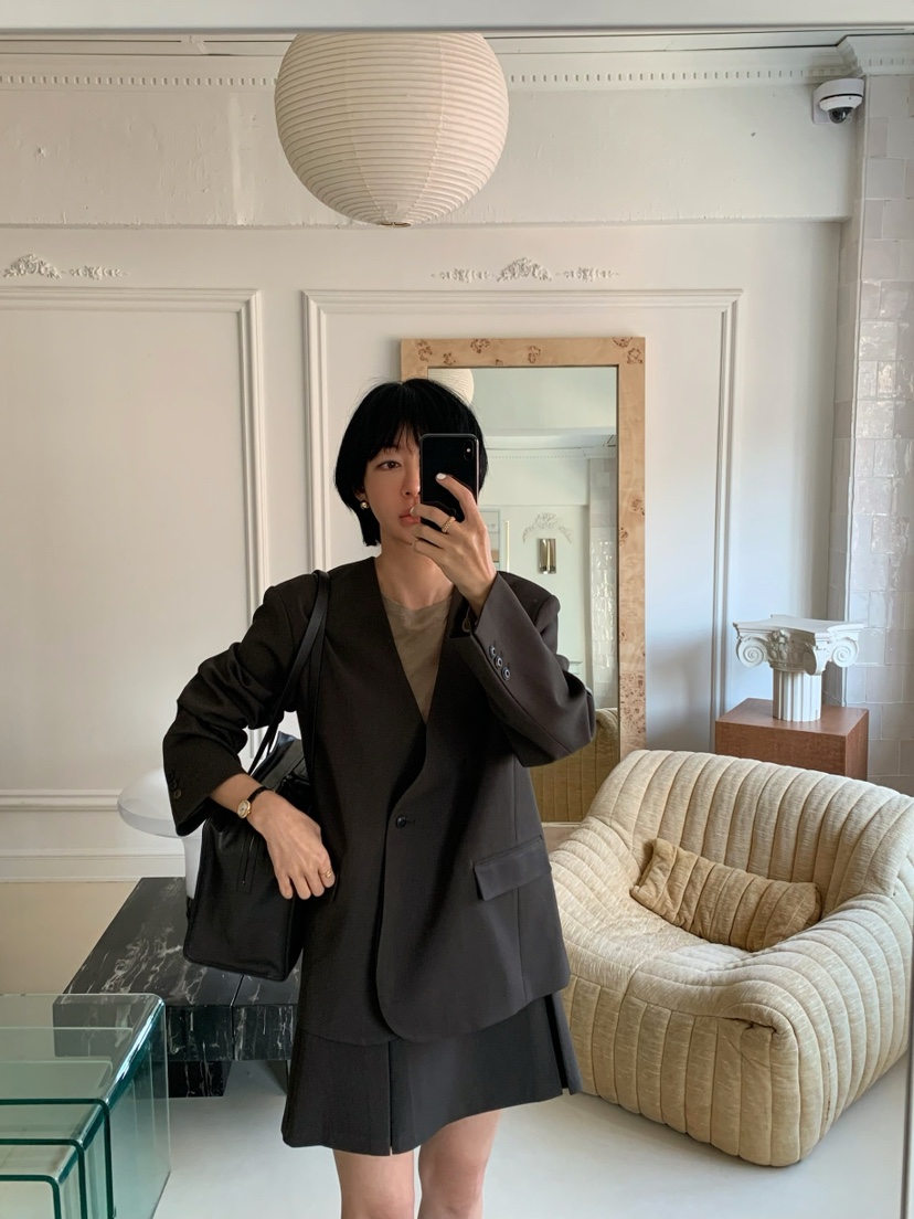 A Flan韓國直郵女士新款職業休閑26春夏人氣推薦時尚夾克AFN/FLAN EDITION夾克