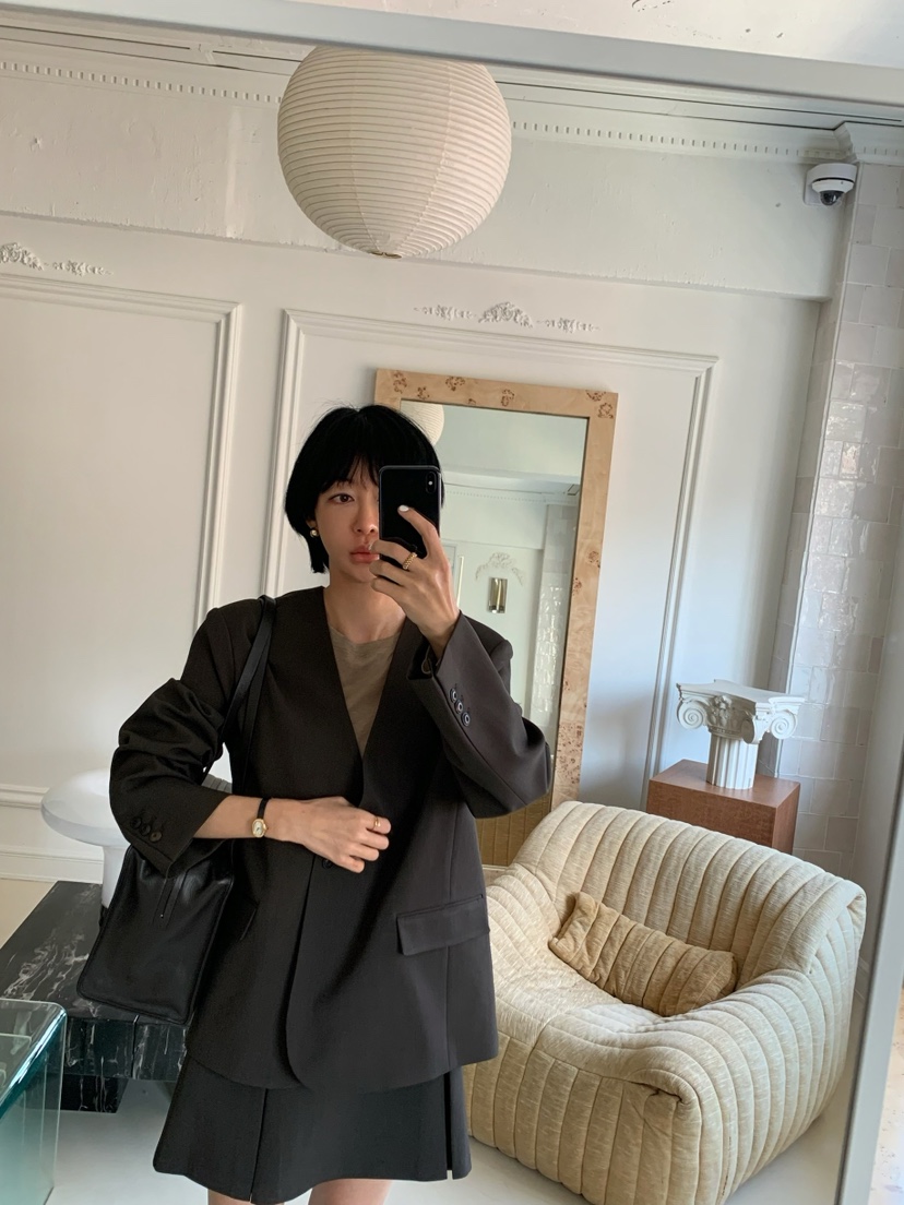 A Flan韓國直郵女士新款職業休閑26春夏人氣推薦時尚夾克AFN/FLAN EDITION夾克