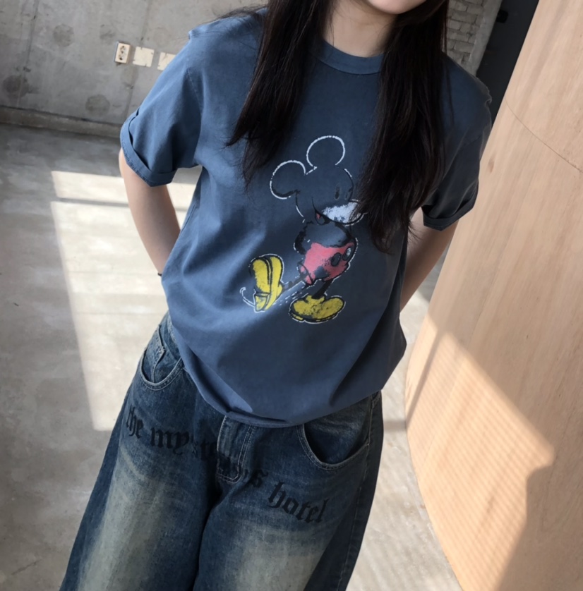 GLAD SOME東大門代購女裝新款真品時尚人氣熱賣休閑T恤復古GLAD SOMET恤