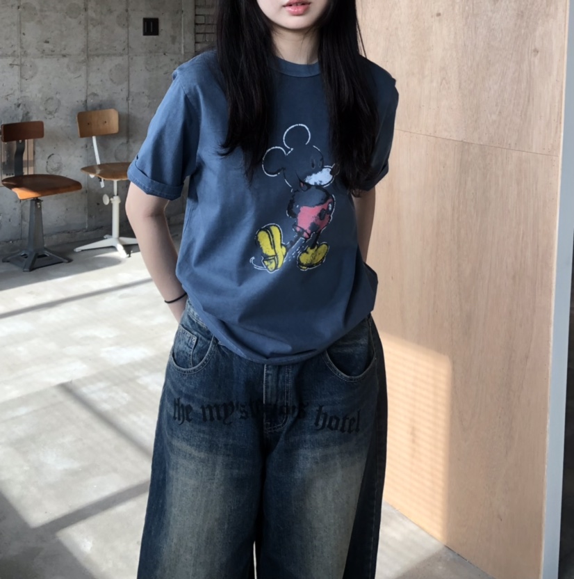 GLAD SOME東大門代購女裝新款真品時尚人氣熱賣休閑T恤復古GLAD SOMET恤