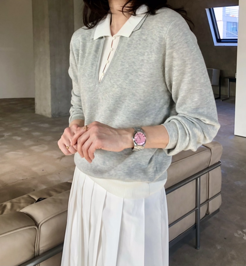 GLAD SOME東大門直郵女士新款人氣休閑職業時尚針織衫雙層GLAD SOME針織衫