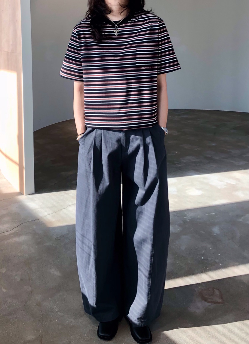 GLAD SOME東大門實拍女士新款26春夏推薦人氣休閑褲褶裥棉GLAD SOME休閑褲