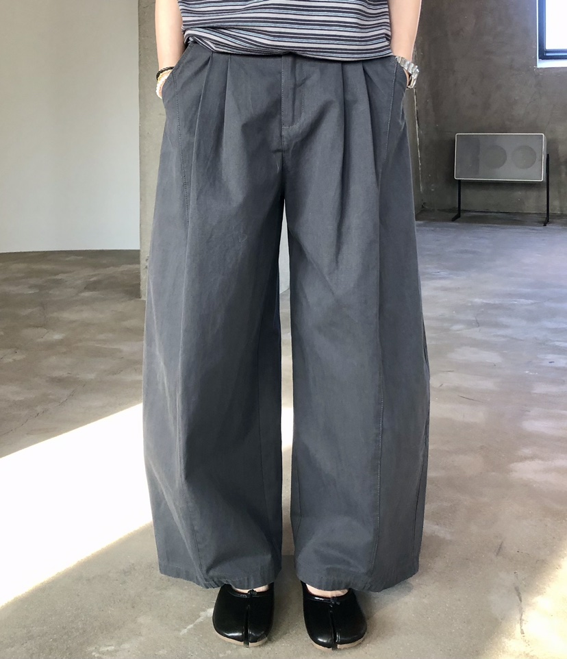 GLAD SOME東大門實拍女士新款26春夏推薦人氣休閑褲褶裥棉GLAD SOME休閑褲