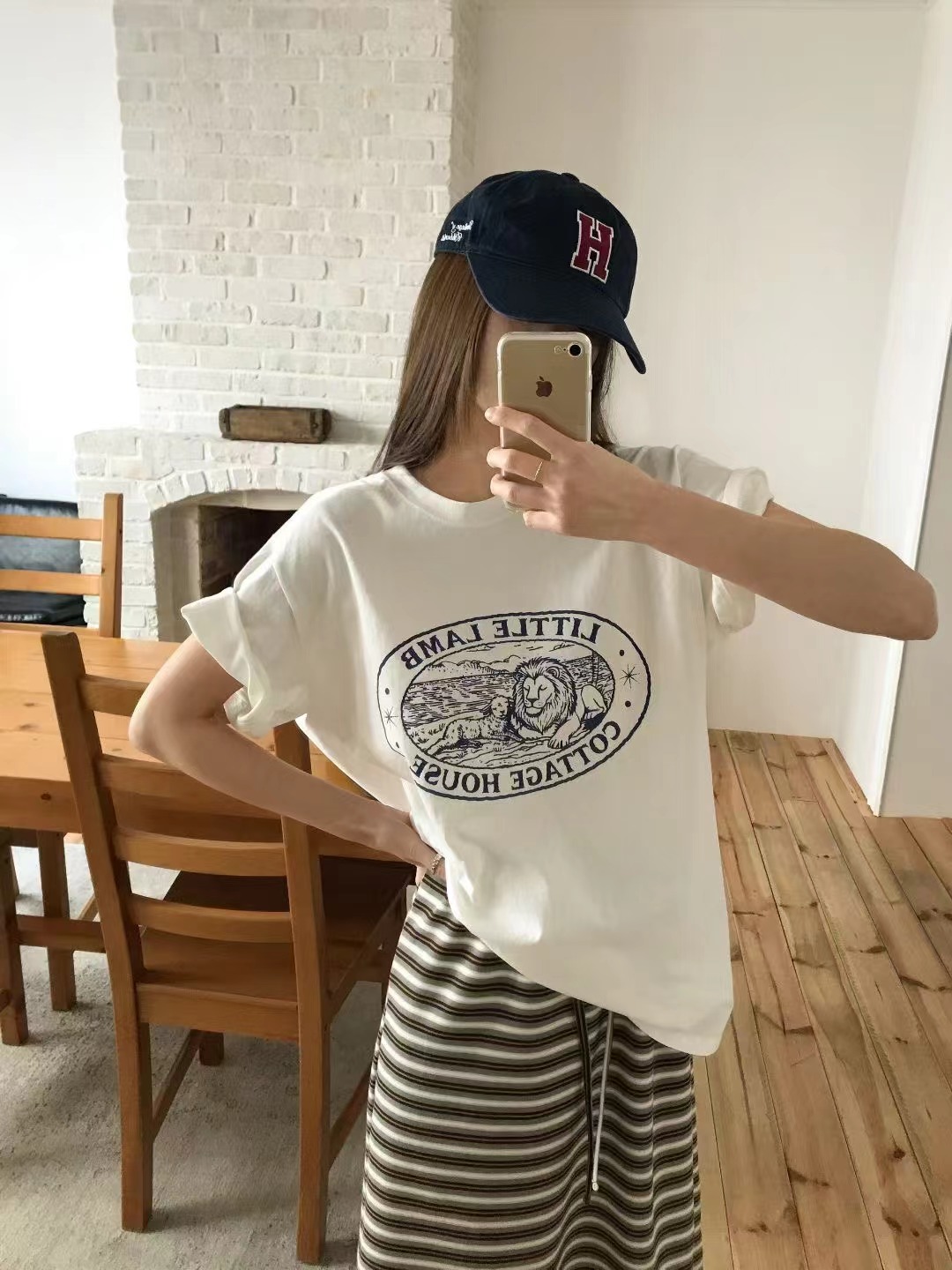 CALLMYNAME韓國代購女裝新款休閑人氣26春夏推薦職業熱賣T恤Call my nameT恤圖色1