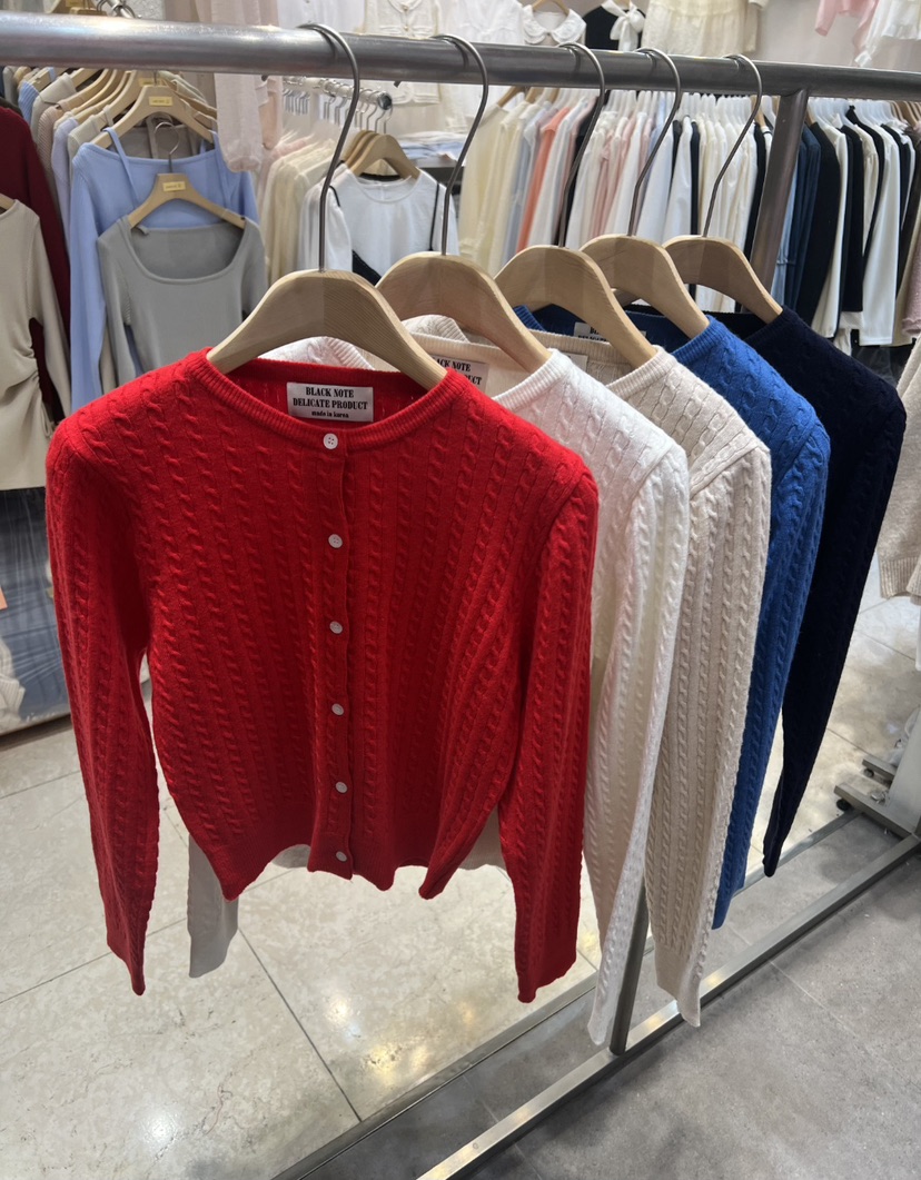 BLACK NOTE東大門代購女裝新款推薦時尚26春夏人氣針織衫BLACK NOTE針織衫