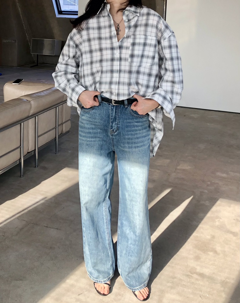 GLAD SOME韓國直郵女裝新款時尚真品職業牛仔褲不含腰帶GLAD SOME牛仔褲