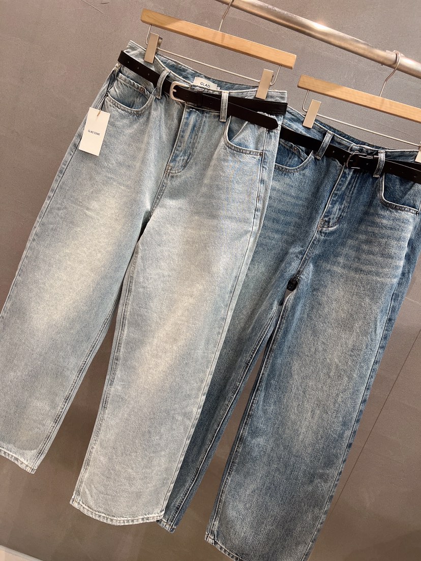 GLAD SOME韓國直郵女裝新款時尚真品職業牛仔褲不含腰帶GLAD SOME牛仔褲
