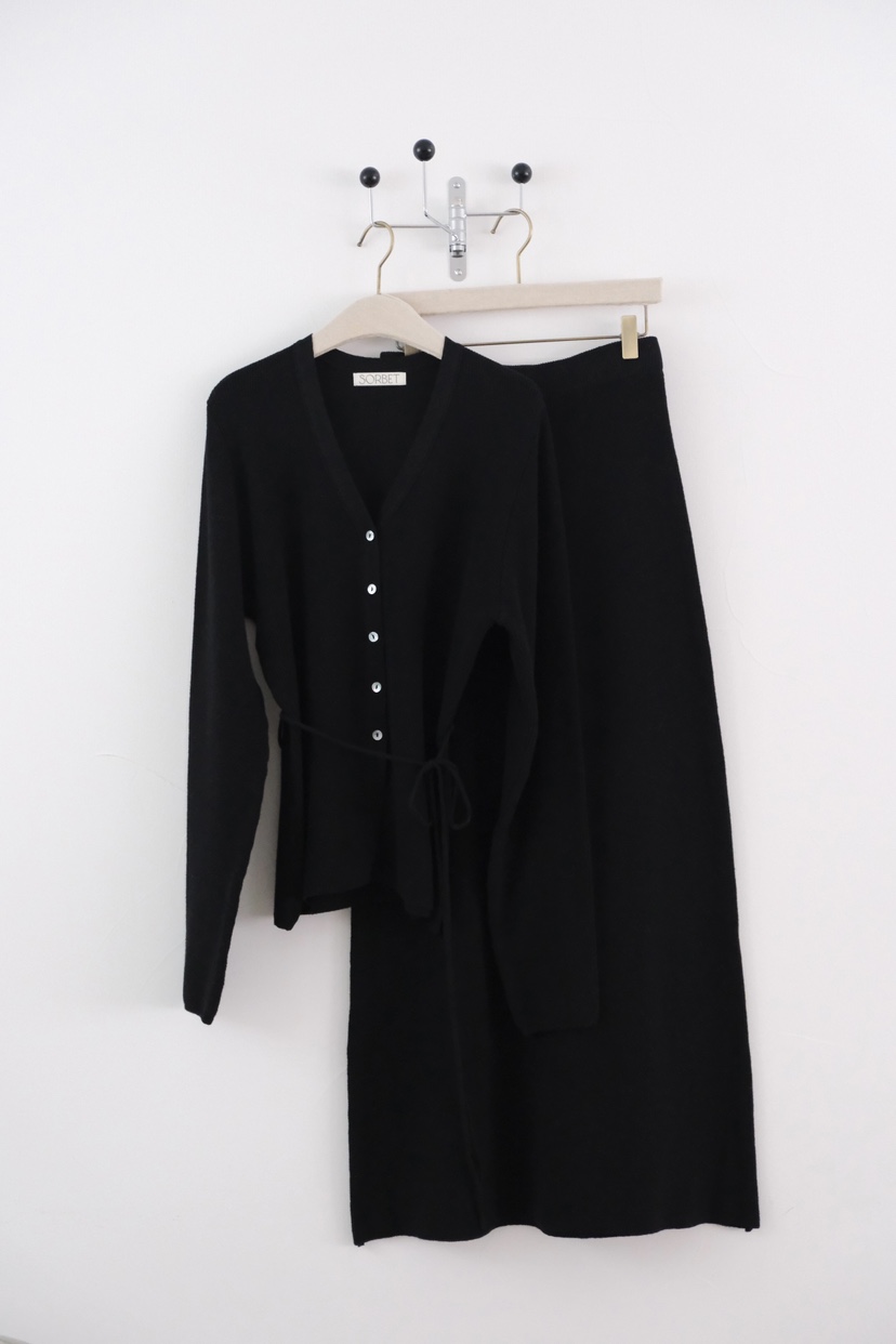 SORBET/FLAT WHITE韓國代購女裝新款時尚真品休閑26春夏長裙SORBET/FLAT WHITE長裙