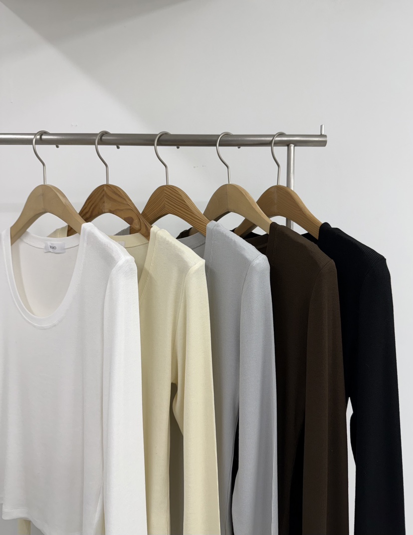 YIKHO STYLE東大門直郵女裝新品真品26春夏人氣職業長袖T恤YIKHO STYLE長袖T恤