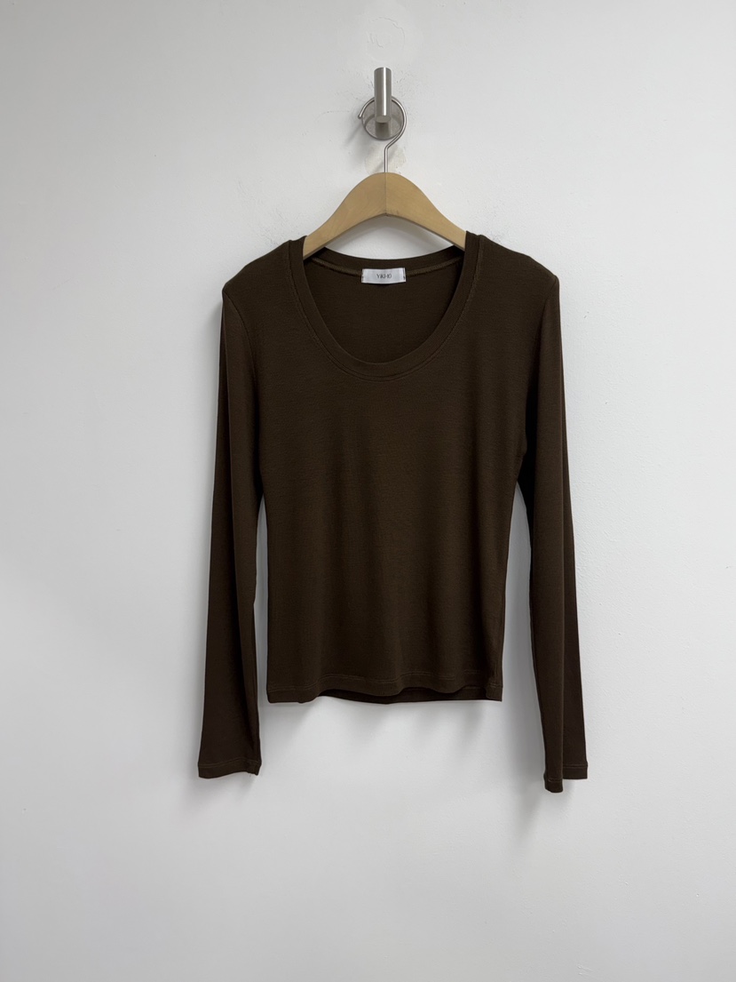 YIKHO STYLE東大門直郵女裝新品真品26春夏人氣職業長袖T恤YIKHO STYLE長袖T恤圖色4