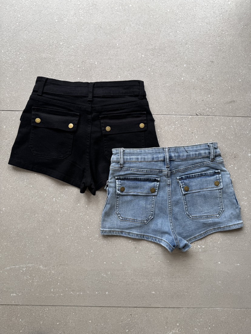 SYMBOL韓國代購女裝新款推薦26春夏熱賣時尚職業短褲口袋SYMBOL短褲